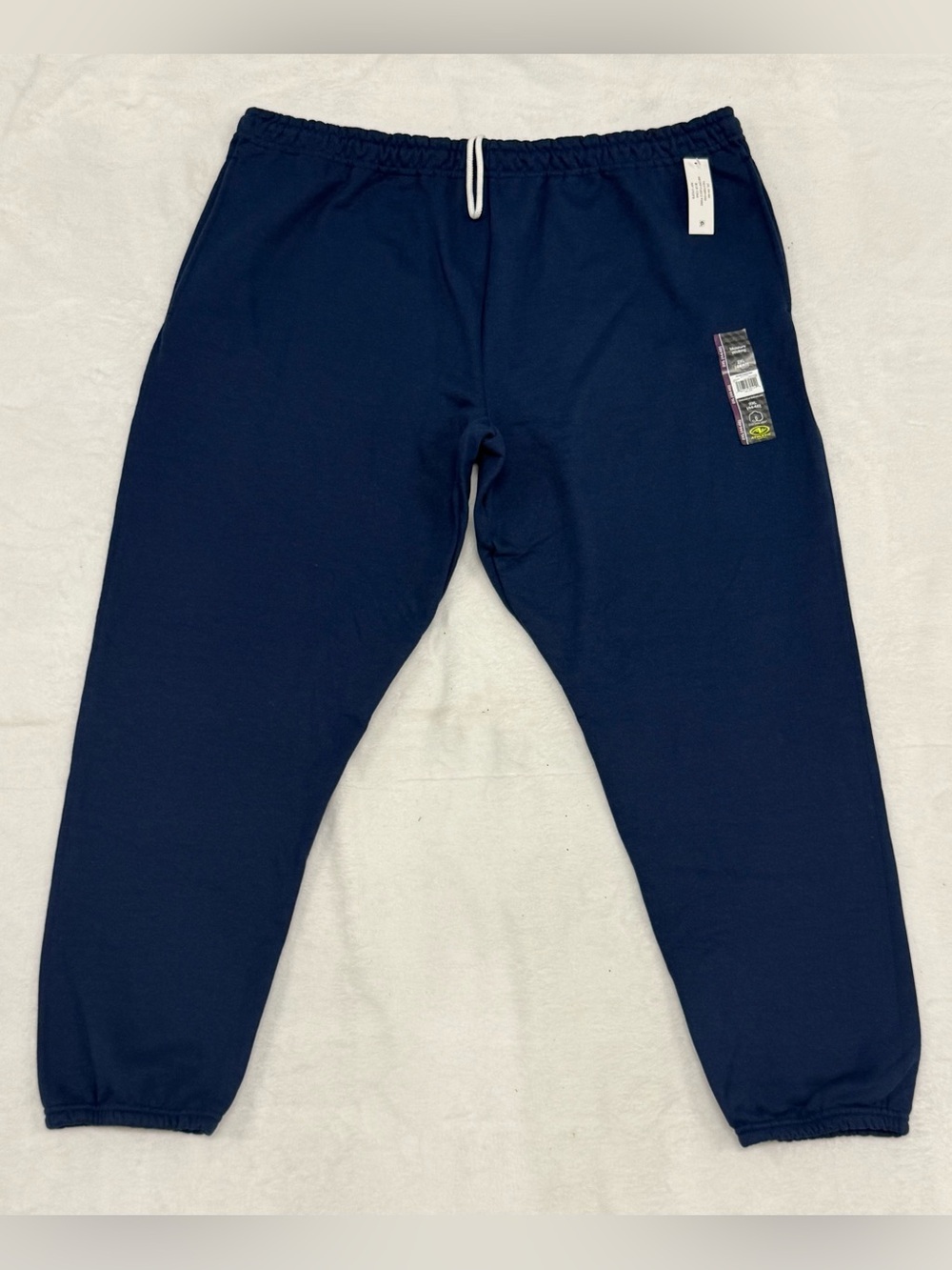 Men’s Athletic Works Blue Cove Fleece Jogger Sweatpants 2XL (44-46) NWT
